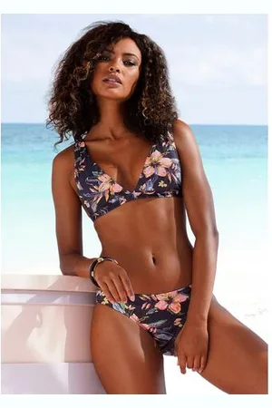 Lascana Triangel-bikinitop MALIA met tropische print