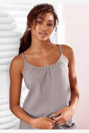 QS by s.Oliver Geribde tanktop met babylockzoom
