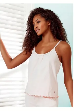 QS by s.Oliver Geribde tanktop met babylockzoom