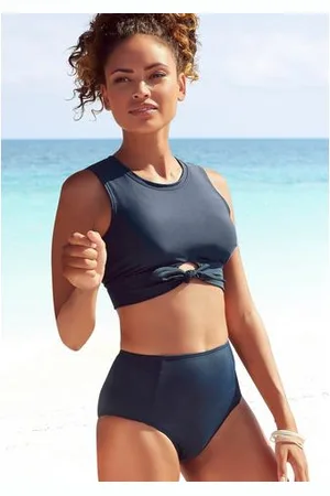 Venice Beach Highwaist-bikinibroekje Planeet in trendy belijning