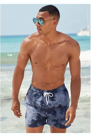 Venice Beach Zwemshort MAT met trendy batikprint