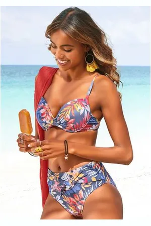 vivance collection Highwaist-bikinibroekje Leilani met sierriem voor