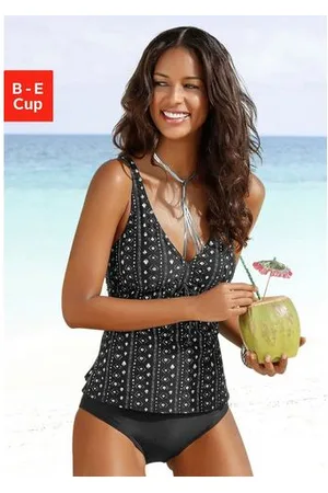 Lascana Beugeltankini met grafische print