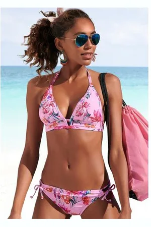 sunseeker Triangel-bikinitop Modern met een bloemmotief