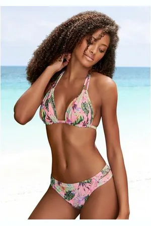 QS by s.Oliver Triangel-bikinitop AZALEA in tropische print