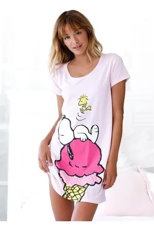 Peanuts Nachthemd met groot snoopy-motief