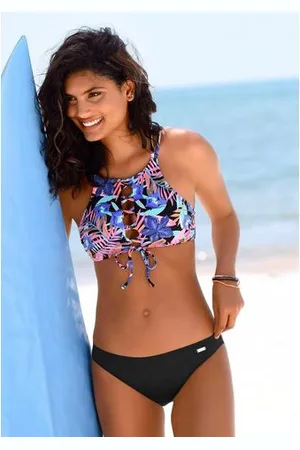 Bench Bustierbikinitop Pitch met veelkleurige print