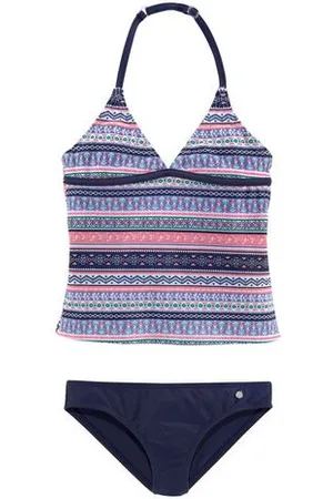 QS by s.Oliver Tankini Barcelona Kids in pittige streep-look