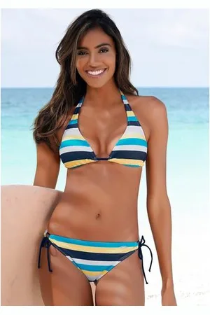 Venice Beach Triangelbikini met blokstrepen