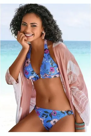 QS by s.Oliver Triangel-bikinitop Maya met ring van hoorn-look