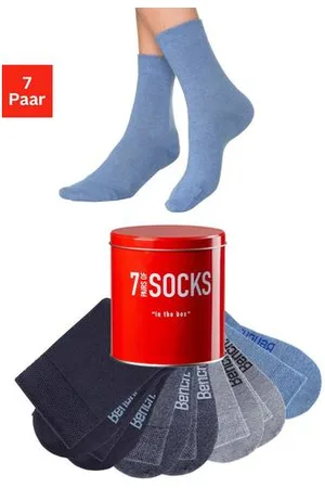 Bench Business-sokken in een praktisch blikje (blik, 7 paar)