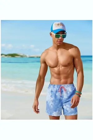 Venice Beach Zwemshort MAT met trendy batikprint
