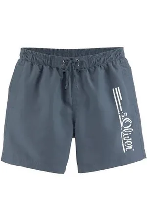 QS by s.Oliver Zwemshort Philip met logoprint in used look