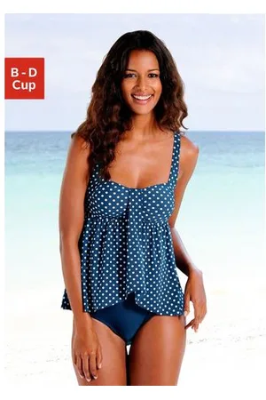 Lascana Badpak met aangerimpelde top en modellerend effect