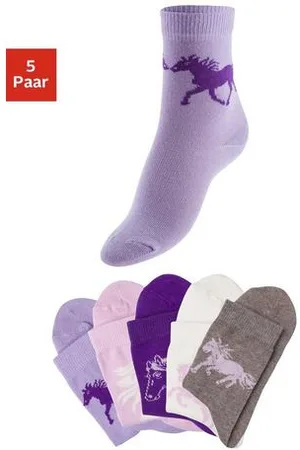 H.I.S Sokken met paardenmotieven (5 paar)