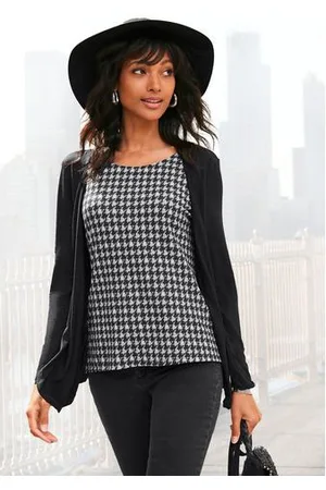 Lascana 2-in-1-shirt met lange mouwen in lichte viscosekwaliteit