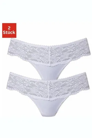 Nuance String Dessous met brede kantband (2 stuks)