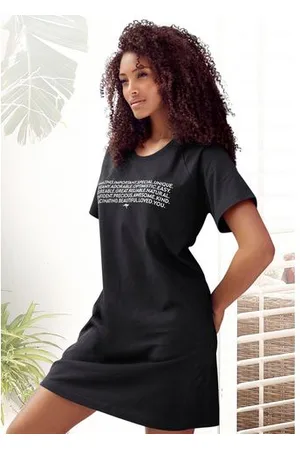 KangaROOS Big-shirt met slogan-frontprint
