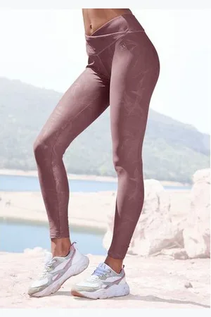 Lascana Functionele legging met glanzende print