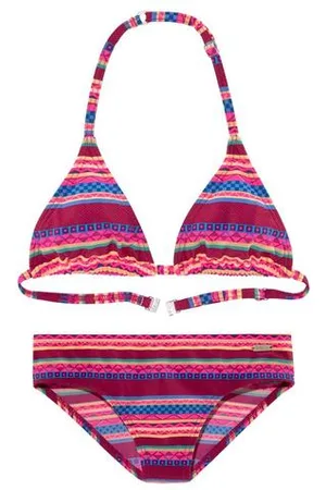 Buffalo Triangelbikini Lux Kids met abstracte print