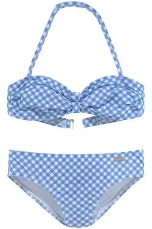 Buffalo Bandeaubikini Karo Kids met unikleurige details