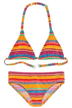 Buffalo Triangelbikini Lux Kids met abstracte print