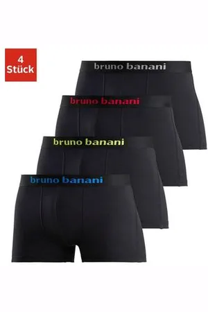 Bruno Banani Boxershort met gekleurd merkopschrift bij de boord (set, 4 stuks)