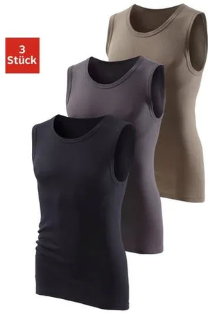 H.I.S Muscle-shirt zonder zijnaden optimale pasvorm (3-delig)