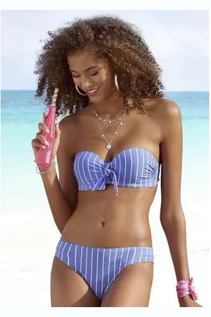 vivance collection Beugelbikini in bandeaumodel met sierstrik aan de top