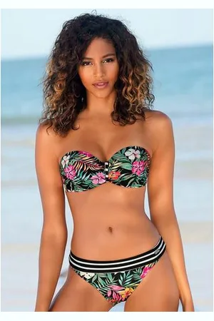 Venice Beach Bandeau-bikinitop Summer met aangerimpeld midden