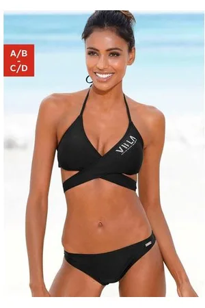 Venice Beach Triangelbikini met top in wikkel-look