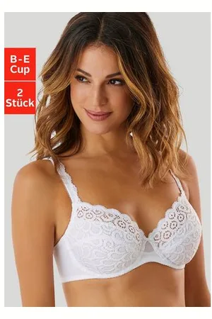 Petite Fleur Beugel-bh van kant, met decoratieve bandjes, dessous (Set van 2)