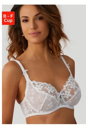 Lascana Beugel-bh met transparant geborduurd kant, dessous