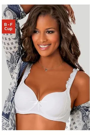 Lascana Bh met steuncups WANDA met beugel en geborduurde kant opzij, dessous
