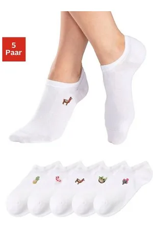H.I.S Sneakersokken met motiefborduursel (set, 5 paar)