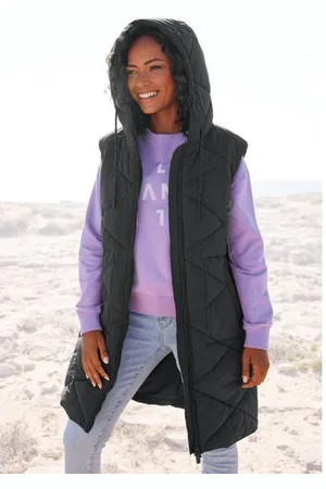 ELBSAND Bodywarmer met een capuchon