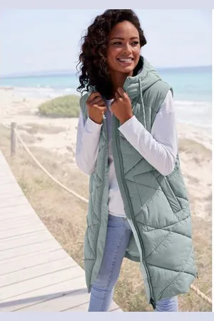 ELBSAND Bodywarmer met een capuchon