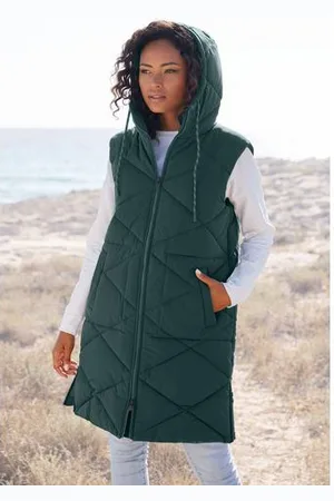 ELBSAND Bodywarmer met een capuchon