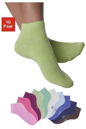 H.I.S Korte sokken met verstevigde hiel en teen (set, 10 paar)