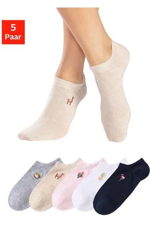 H.I.S Sneakersokken met motiefborduursel (set, 5 paar)