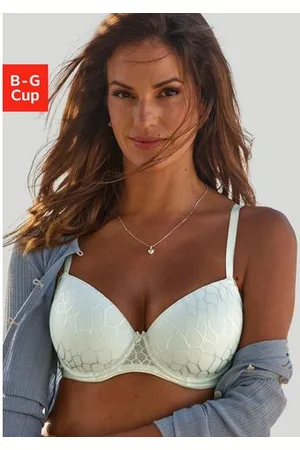 Lascana Bh met steuncups Chiara met grafisch netmotief, dessous