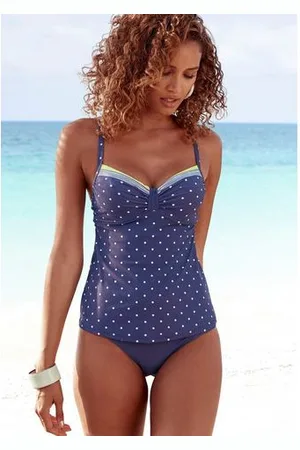 Lascana Tankinitop met beugels Monri met contrastkleurig detail