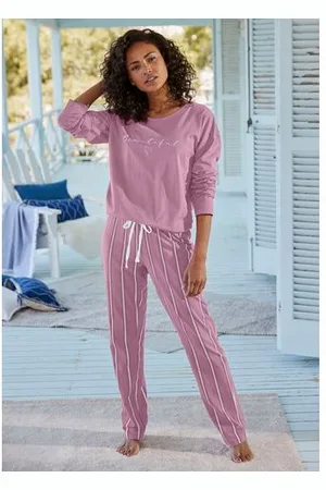 VIVANCE DREAMS Pyjama met frontprint (2-delig, 1 stuk)