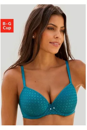 Lascana Bh met steuncups met kant over naadloze cups, op de modellerende beugel, dessous