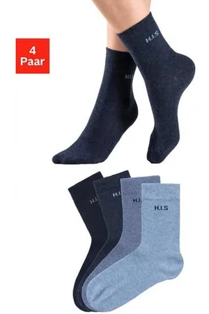 H.I.S Sokken zonder snijdende boord (set, 4 paar)