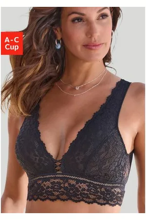vivance collection Bralette zonder beugels, rondom gebloemd kant, lingerie