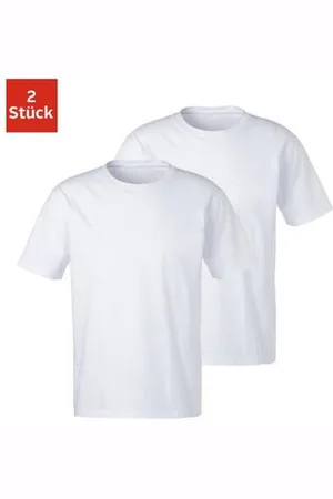 Bench T-shirt Basic in uni (Set van 2)