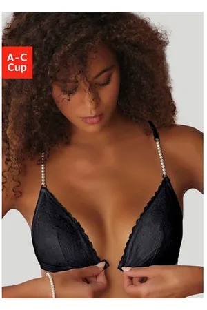 Lascana Bralette zonder beugels met extravagante parelbandjes, sexy lingerie