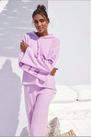 ELBSAND Hoodie met geborduurd logo, loungewear