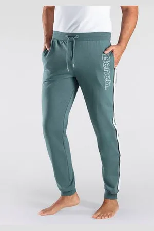 Bench Sweatbroek met opgestikte strepen opzij en logoprint